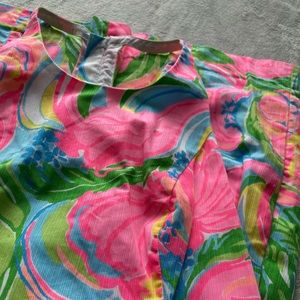 Lilly Pulitzer shift dress-pink flamingo print